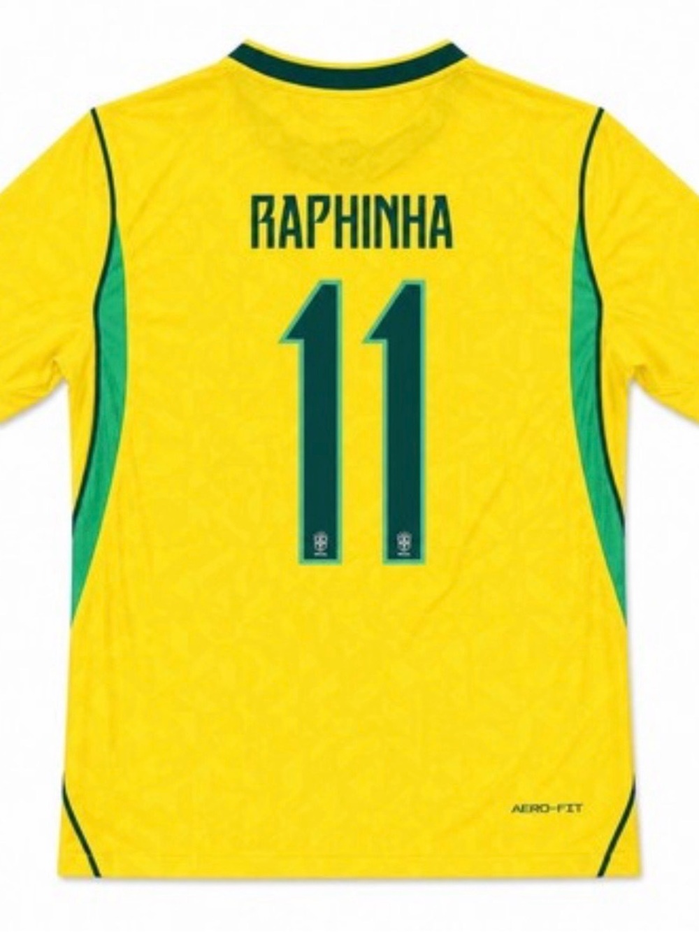 Brazil National Team Yellow Men's Soccer Jersey - #11 - Picture 2 of 4